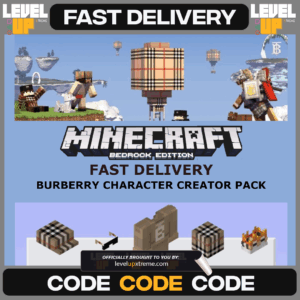 Minecraft: BURBERRY CHARACTER CREATOR PACK (PC, XBOX) Bedrock Edition