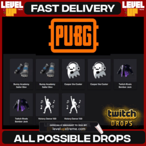PUBG Bomber Jacket + Gloves + Emblems + Sprays Twitch Drop